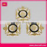 Custom Copper Army Military Medal Badge With Ribbon