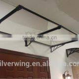 Silver Wing 124 x 80 cm Outdoor Garden Aluminum Metal Door Canopy Terrace Roof Canopy Awning