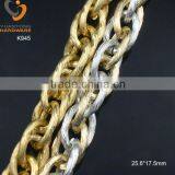 Gold and Silver Color Aluminum Double Chain