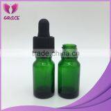 Factory supplier 10ML green eliquid glass dropper bottle with e liquid glass dropper