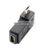 Right Angled Micro USB Male to Mini USB 5pin Female Adapter thumbnail-2
