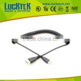 Gold Coiled Personal Computer Cable