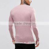 t Shirt Manufacturer Bangladesh Muscle Slim Fit Crew Neck Plain Pink Long Sleeve t Shirt thumbnail-2