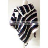 Real Mink Fur Woman Fashion Shawl/Poncho KZ14081 thumbnail-3