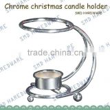 New Design Floor Standing Chrome Metal Candle Holder
