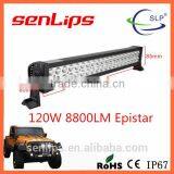 Wholesale 120W Led Light Bar 20inch 8800LM Waterproof Double Rows 12V DC Light Bars thumbnail-1