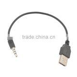Male 3.5mm Stereo Headphone Jack to Usb Female Adapter Cable for AV Wire
