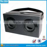 Wireless Bluetooth Boombox 2x5W Deep Bass Wireless Boombox Wooden Speaker thumbnail-2