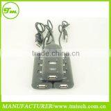 New High Speed 4-Port Splitter USB 2.0 Hub Powered Adapter For PC Laptop Notebook