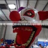 Halloween Decoration Big Hanging Inflatable Clown Head for Sale thumbnail-3