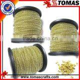 Guangzhou Custom 2.4mm Golden Ball Chain for Garment thumbnail-1