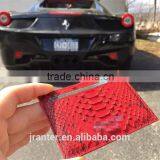 Luxury Fashion 100% Real Python Leather Credict Card Case/double Sided Business Card Holder