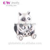 Wholesale Panda Charm 925 Sterling Silver European Charms Beads Fit Diy Snake Chain Bracelets Female Jewelry Necklaces