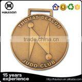 Wholesale Custom Diecast Soft Enamel Zinc Alloy Plating Gold Championship Judo Sport Medal With Ribbon thumbnail-4