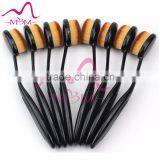 Private Label Oval Makeup Brush With Cover/Tooth Shape BB Cream Powder Foundation Brush thumbnail-1