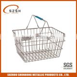 metal shopping basket wire mesh basket