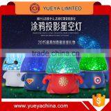Rotatable 3 Colors LED Starry Night Projection Lamp-cartoon Designed thumbnail-2