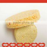 Yellow Circle Shaped Cellulose Sponge Facial Cleaning Tool thumbnail-1