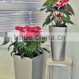 Made in China Round Baking Finish Self-watering Planters