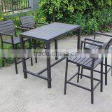 Bar Furntiure Plastic-wood High Table And Chair thumbnail-3