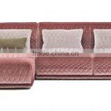 Italy Fashionable Colorful Fabric Living Room Sofa Couch/ Elegant Modern Retro Sectional Sofa Set With Chaise Daybed thumbnail-2