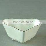 Heart-shaped High Quality White Ceramic Dinner Dish in Stock,restaurant Serving Dishes thumbnail-1
