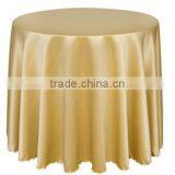 Hotsale Gold Tapestry Satin Table Cover for Hotel Restaurant Weddings thumbnail-1