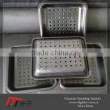 ABS of Dark Grey Rectangle Perforate Plastic Tray by Vacuum Forming thumbnail-2