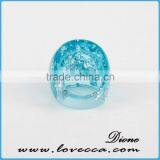 Beautiful Pressed Real Plants Flower Ring, Clear Resin Ring thumbnail-3