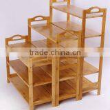 Simple Wooden Bamboo Shoe Rack thumbnail-3