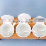 Spice Rack Set With Ceramic Jar, Sauces Rack Set, Set of Spices thumbnail-4