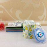 Porcelain Mug With Plastic Lid thumbnail-1
