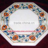 Inlay Marble Coffee Table Top, Decorative Marble Inlay Table Top thumbnail-1