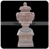 Decorative Garden Stone Pot Antique Stone Granite Flowerpots thumbnail-1