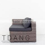Helena Right Hand Wicker Bench - Vietnam Conversation Furniture thumbnail-3