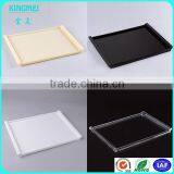 Crystal Square Acrylic Beer Tea Tray With Handles and Round Corner thumbnail-4