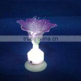 Artificial Craft LED Fiber Optic Color Changing Flower With Sucker Home Decorations thumbnail-2