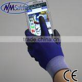 NMSAFETY 2015 New Product Supper Fit pu Dipped Winter Cheap Gloves Iphone thumbnail-1
