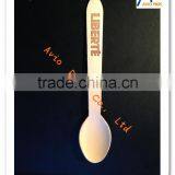 Disposable Bamboo Spoon With Logo on Handle thumbnail-1