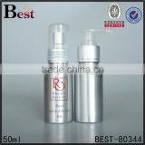 55ml Cosmetics Packaging Silver Aluminum Shampoo Bottle With Lotion Pump China Suppliers thumbnail-4