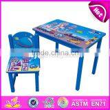 2017 New Design Home / School / Cartoon Wooden Boys Table and Chairs W08G199 thumbnail-2