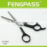 S3-1061B 6-3/4" Inch 2CR13 Stainless Steel With PP Handle Double Thinning Hair Scissors thumbnail-2