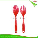 ZY-F1107A Disposable salad plastic serving fork and spoon set for salad spoon set