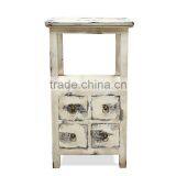 Nightstands Vintage Style 4 Drawers Mahogany Wood thumbnail-3