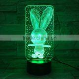 UCHOME Acrylic 7 Colorful 3D Illusion Night Light Bluetooth Speaker 3D Night Light thumbnail-2