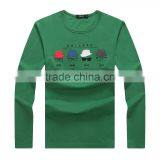 Mens Cheap Brand Fashion Long Sleeve Plain Cotton t Shirt thumbnail-1