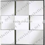 Modern Bevel Wall Hanging Frameless Mirror 9 Pieces for Bathroom Wall Cosmetic thumbnail-1