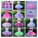 Hot Sale Ballet Tutus for Sale/ Crochet Top Tutus With Flower/girls Pettiskirt Dress Birthday Party Dress Tutu Wholesale thumbnail-5