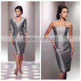 Elegant Satin Two Piece Casual Formal Evening Dress 2014 thumbnail-1