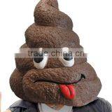 DOO DOO HEAD MASK, Funny Fake Poop With Face Halloween Mask thumbnail-1